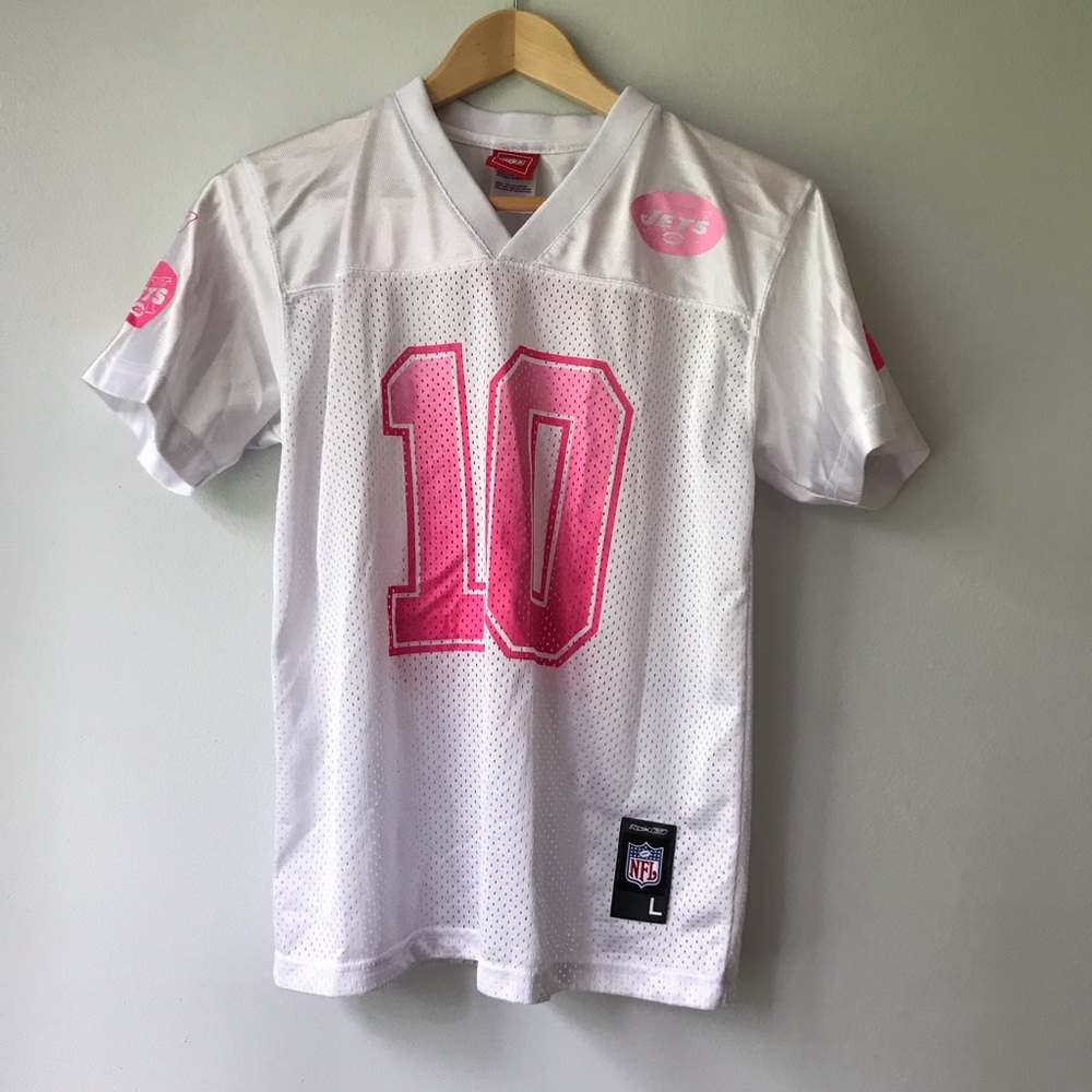 Girls Pink Jets Football Jersey (Pennington)